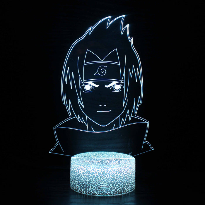 Little Sasuke Naruto Character 3D Optical Illusion Lamp