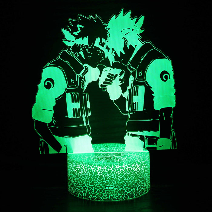 Naruto Vs Sasuke Character 3D Optical Illusion Lamp
