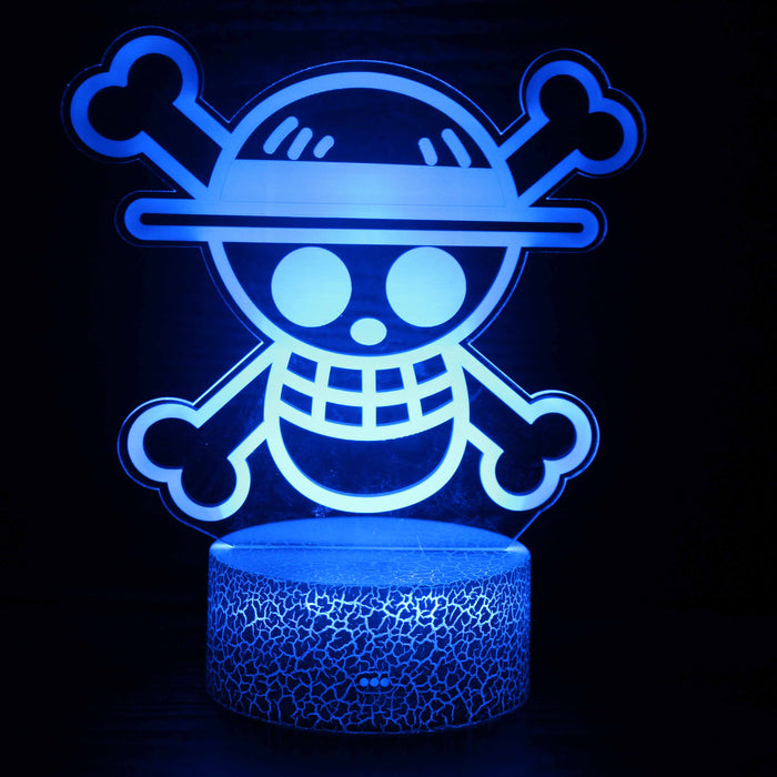 One Piece Character 3D Optical Illusion Lamp
