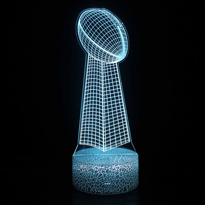 American Football Trophy 3D Optical Illusion Lamp
