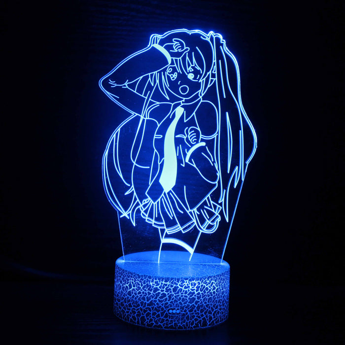 Hatsune Miku Sailor Moon Anime Cartoon Optical Illusion Lamp