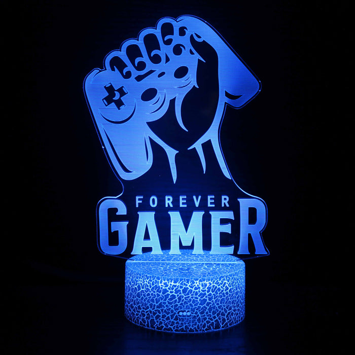 Forever Gamer 3D Optical Illusion Lamp