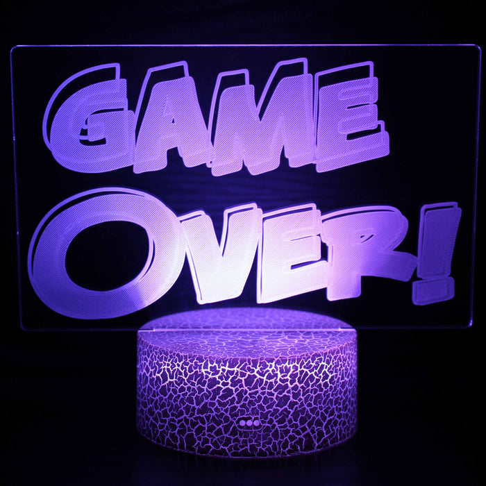 Game Over! 3D Optical Illusion Lamp