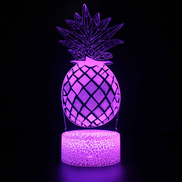 Pineapple 3D Optical Illusion Lamp
