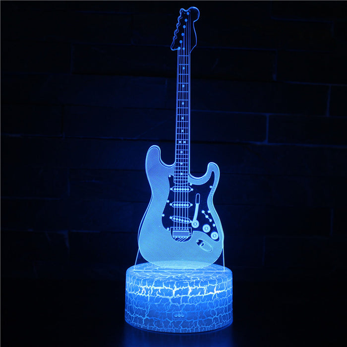 Electric Guitar 3D Optical Illusion Lamp