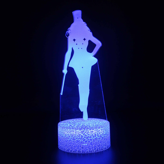 Famous Female Singer 3D Optical Illusion Lamp