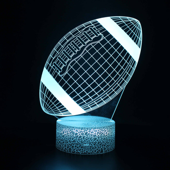 American Football 3D Optical Illusion Lamp