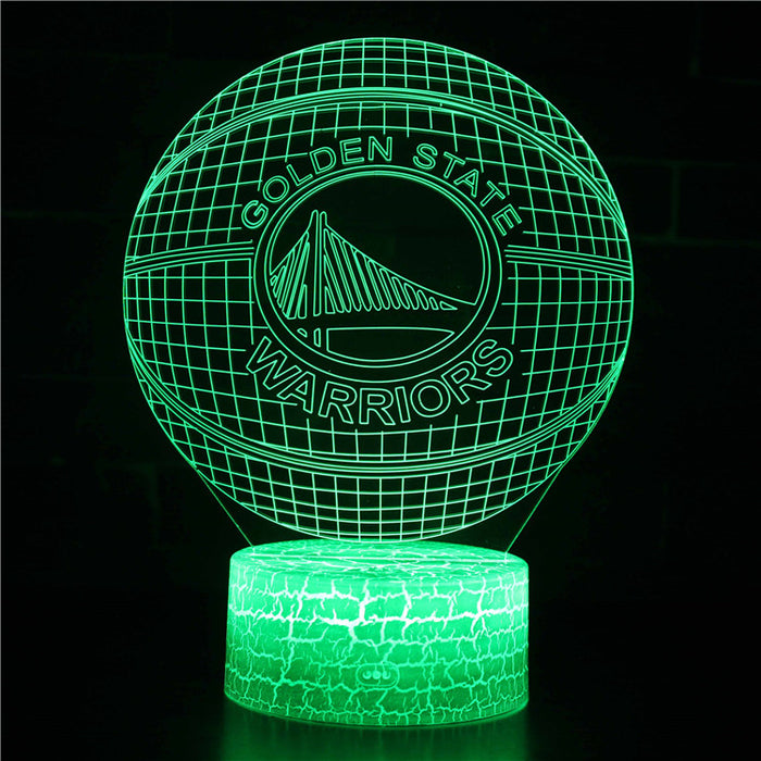 Golden State Warriors 3D Optical Illusion Lamp