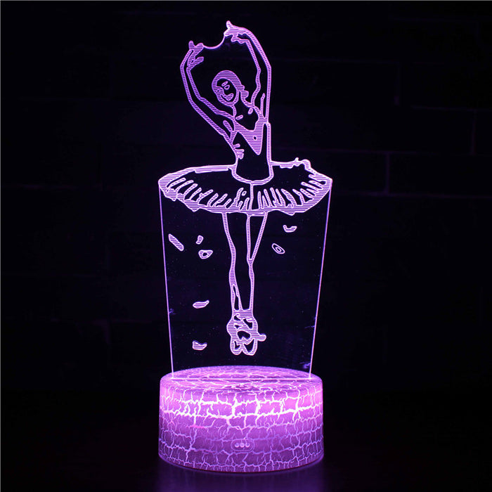 Ballerina 3D Optical Illusion Lamp