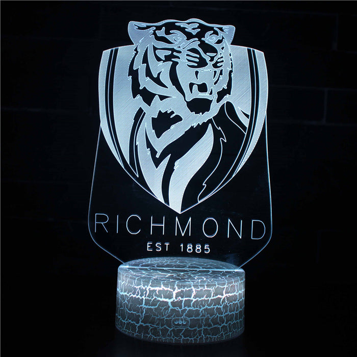 Richmond Team Logo 3D Optical Illusion Lamp