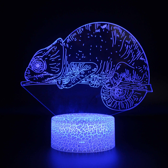 Chameleon 3D Optical Illusion Lamp