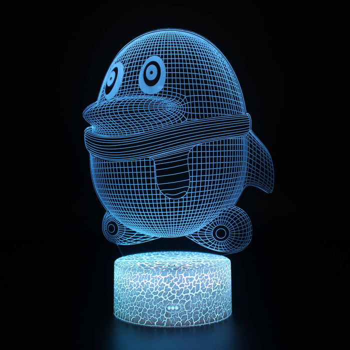 Cute Penguin 3D Optical Illusion Lamp