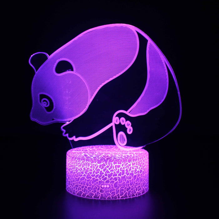 Panda Bear 3D Optical Illusion Lamp