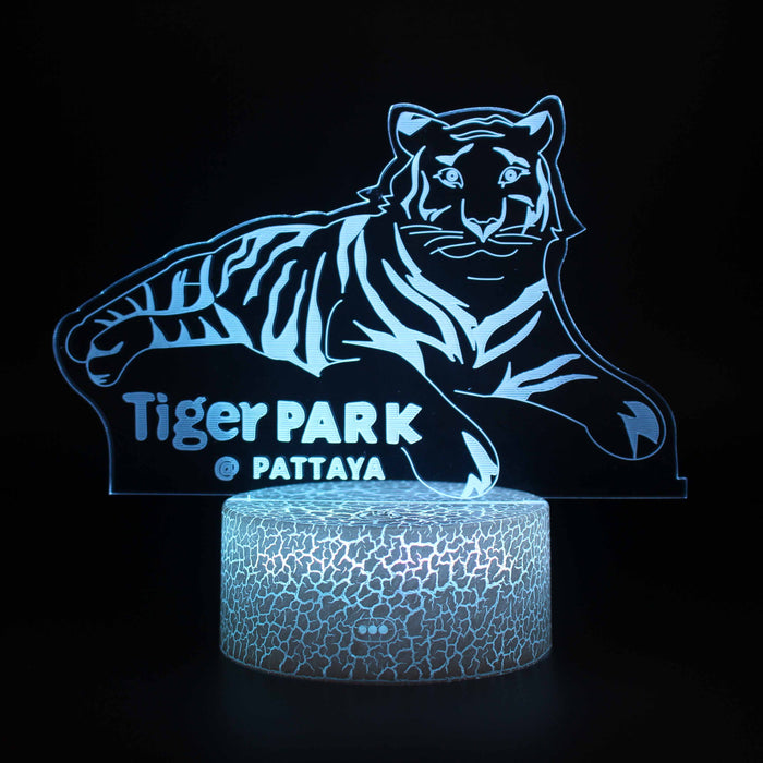 Tiger Park 3D Optical Illusion Lamp