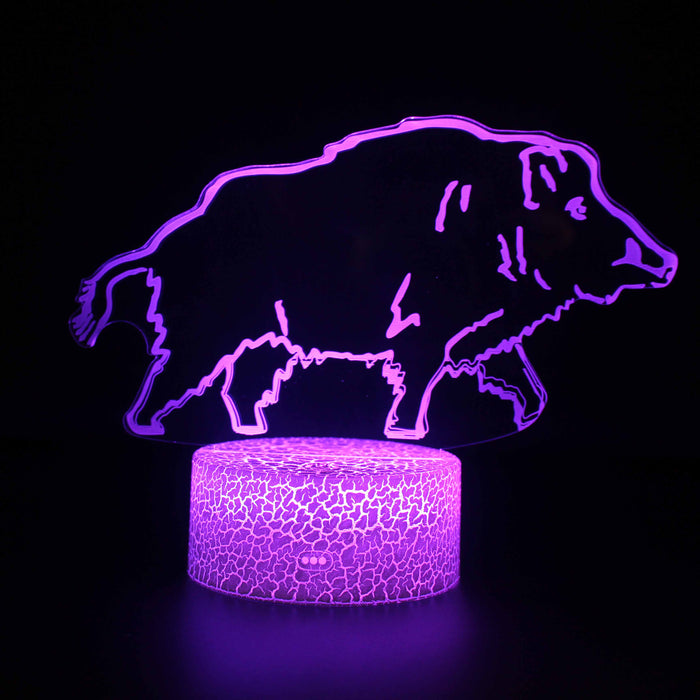 Warthog 3D Optical Illusion Lamp
