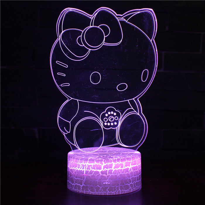 Hello Kitty 3D Optical Illusion Lamp