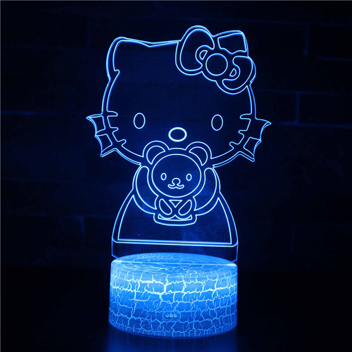 Hello Kitty 3D Optical Illusion Lamp
