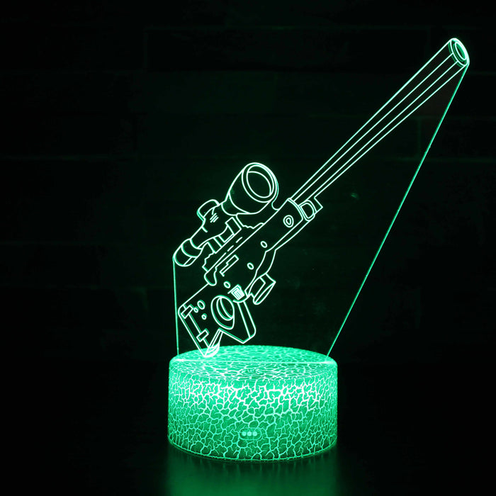 Fortnite Sniper 3D Optical Illusion Lamp