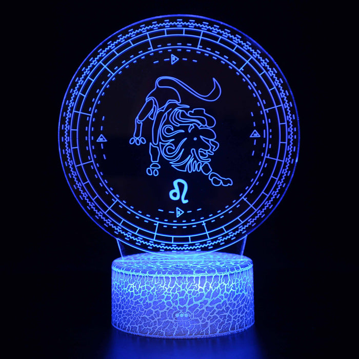 Leo Constellation 3D Optical Illusion Lamp