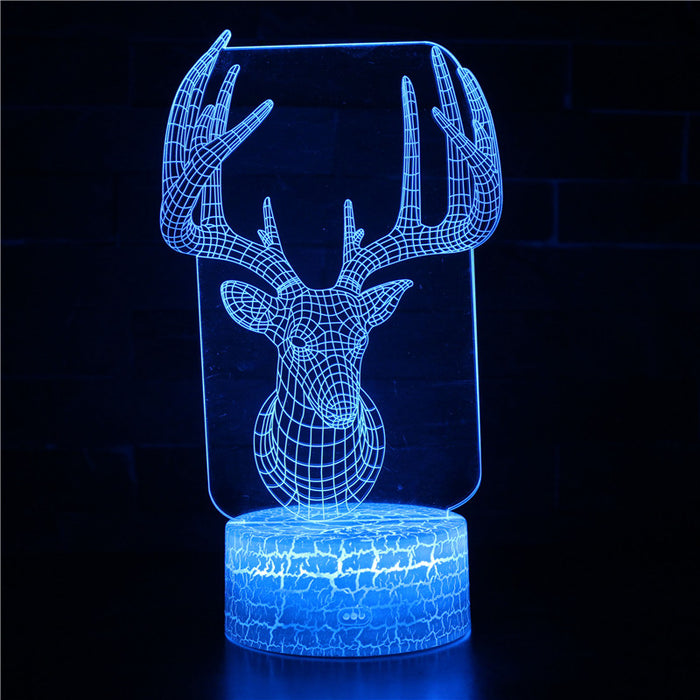 Christmas 3D Optical Illusion Lamp