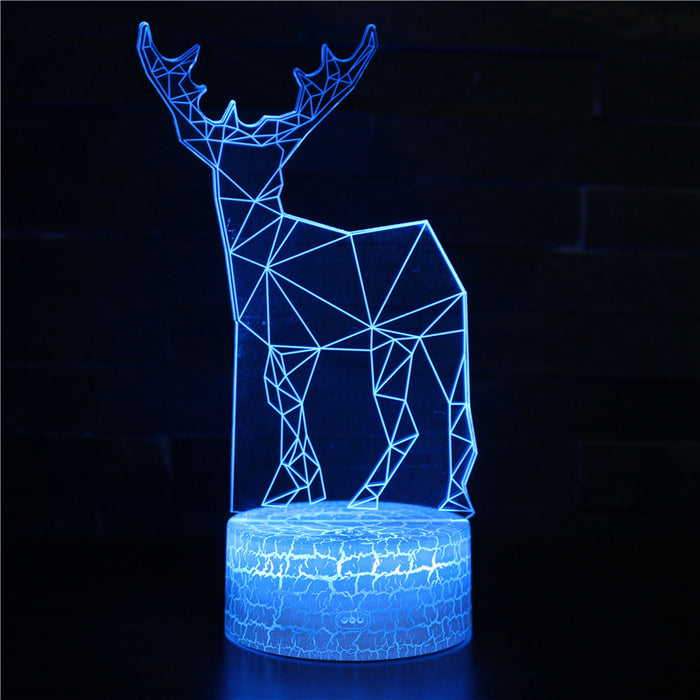 Christmas 3D Optical Illusion Lamp