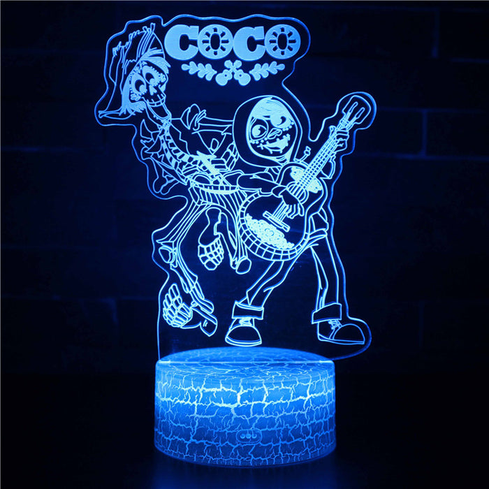 Coco Cartoon Optical Illusion Lamp
