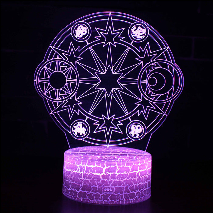 Religious Symbols 3D Optical Illusion Lamp