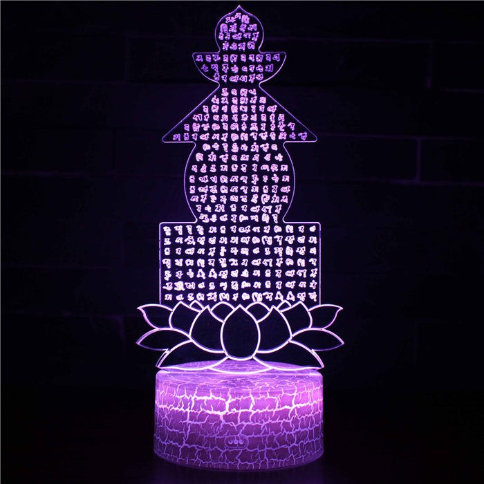 Religious Symbols 3D Optical Illusion Lamp