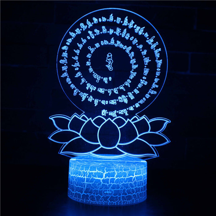 Religious Symbol 3D Optical Illusion Lamp