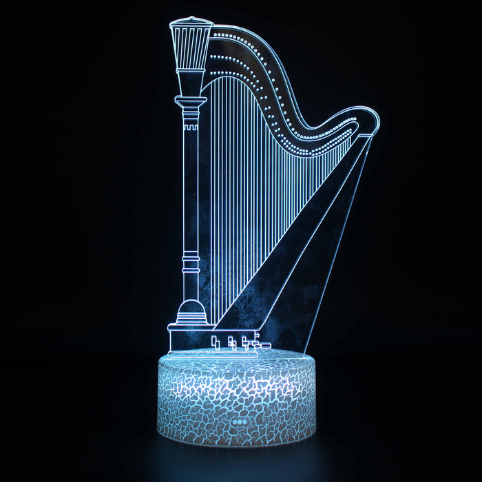 Harp 3D Optical Illusion Lamp