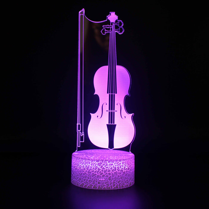 Violin 3D Optical Illusion Lamp