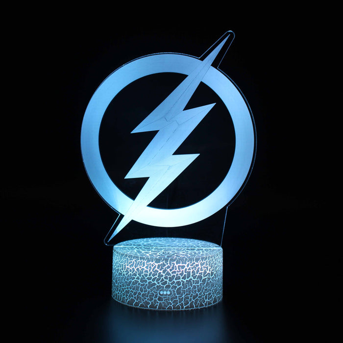 The Flash Logo 3D Optical Illusion Lamp
