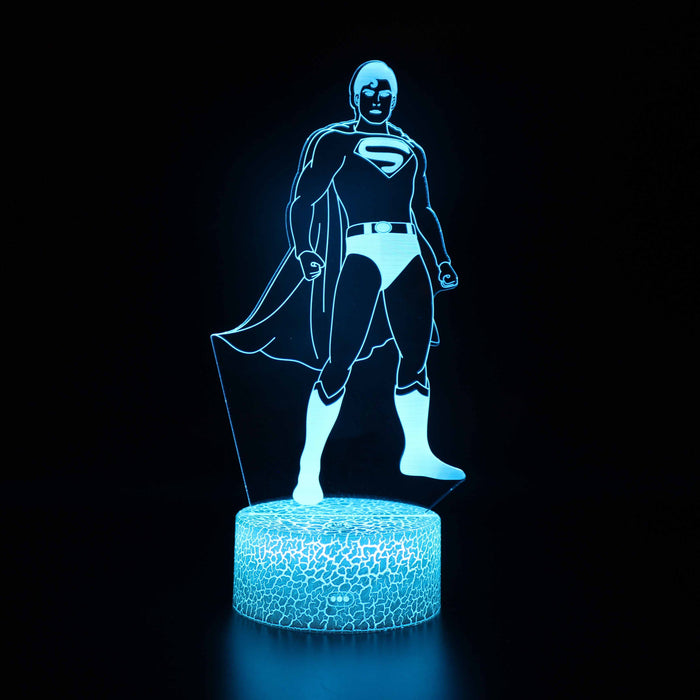 Superman 3D Optical Illusion Lamp