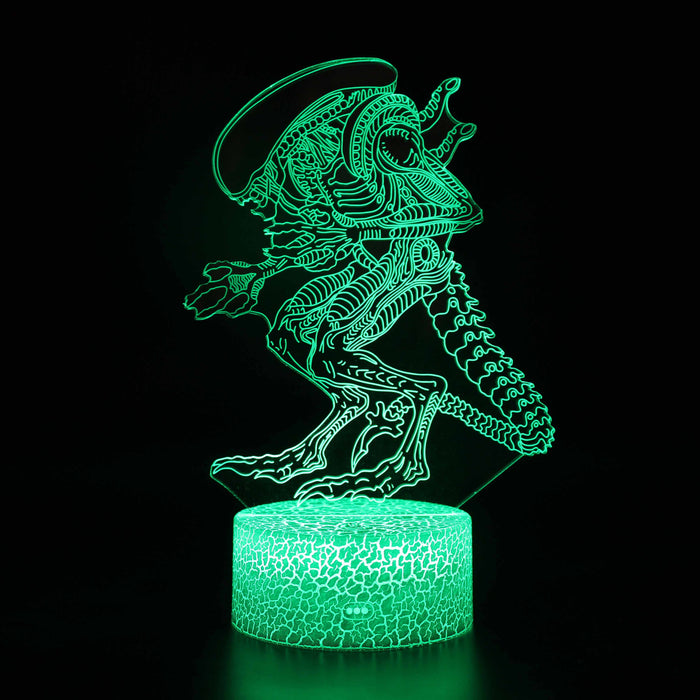 Alien 3D Optical Illusion Lamp