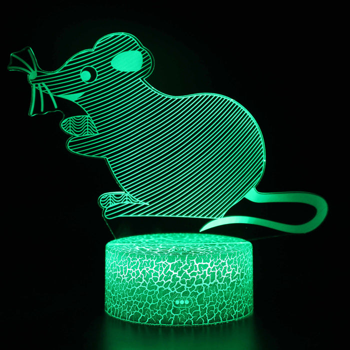 Abstract Zodiac - Mouse Optical Illusion Lamp