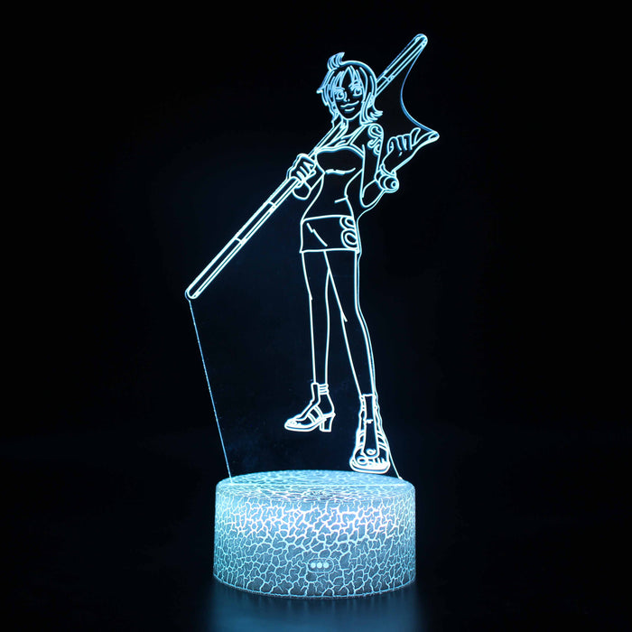 One Piece Character 3D Optical Illusion Lamp
