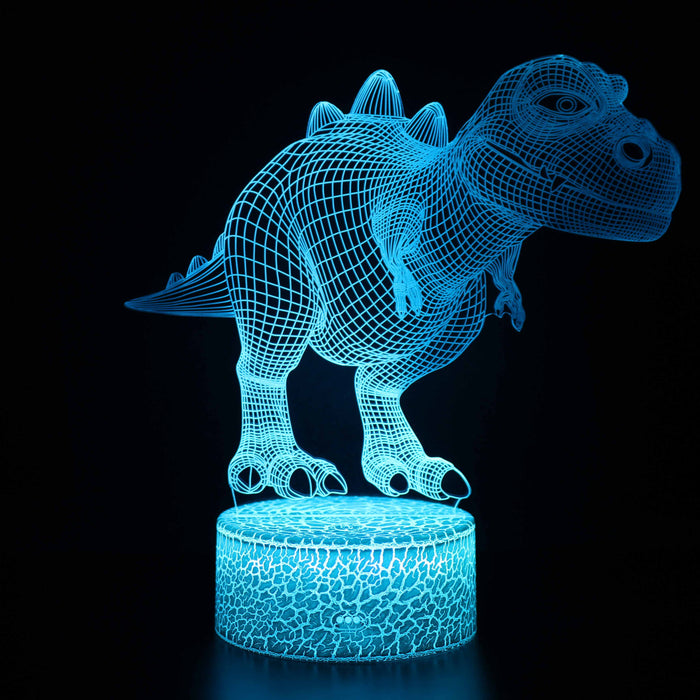 Realistic T-Rex Hybrid Dinosaur 3D Optical Illusion Lamp