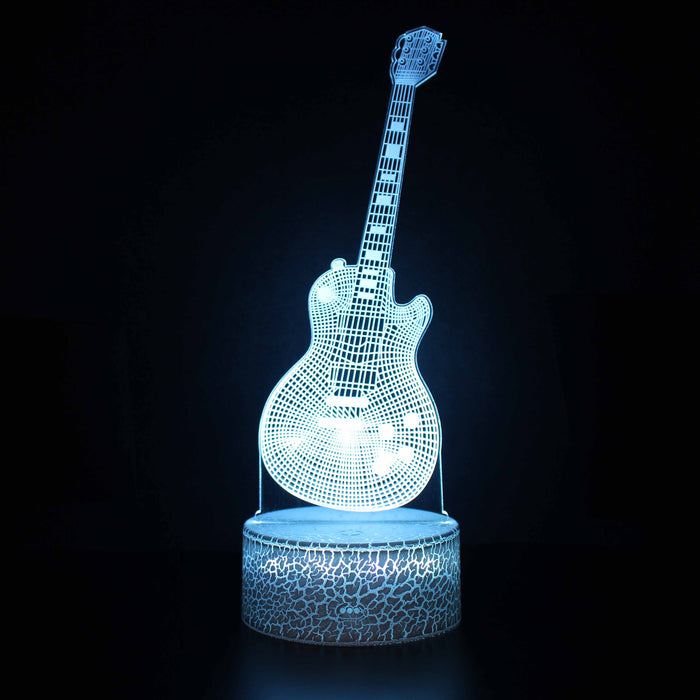 Electric Guitar 3D Optical Illusion Lamp