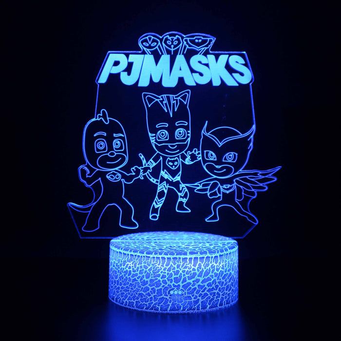 PJ Masks Cartoon Optical Illusion Lamp