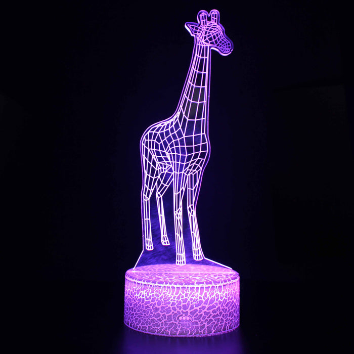 Baby Giraffe 3D Optical Illusion Lamp