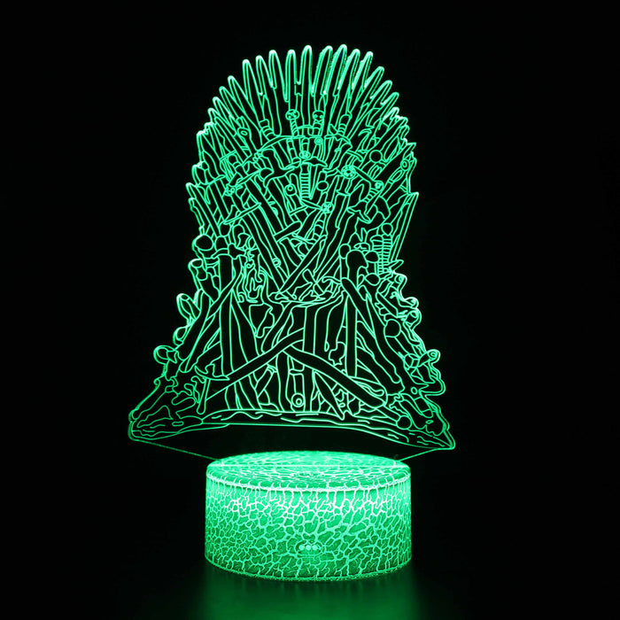 Game Of Thrones Logo 3D Optical Illusion Lamp