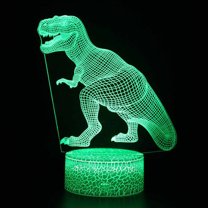Realistic T-Rex Dinosaur 3D Optical Illusion Lamp