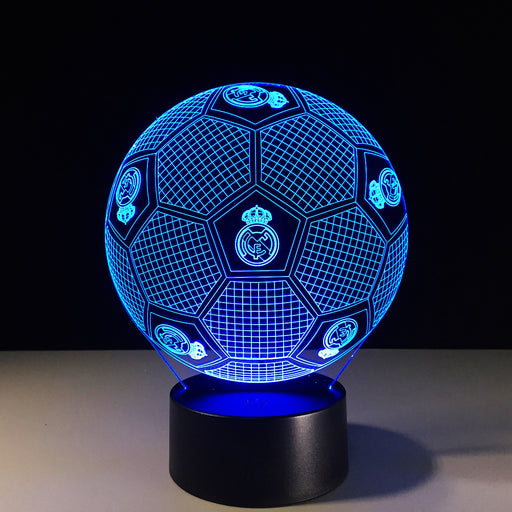 Football Madrid 3D Optical Illusion Lamp - 3D Optical Lamp