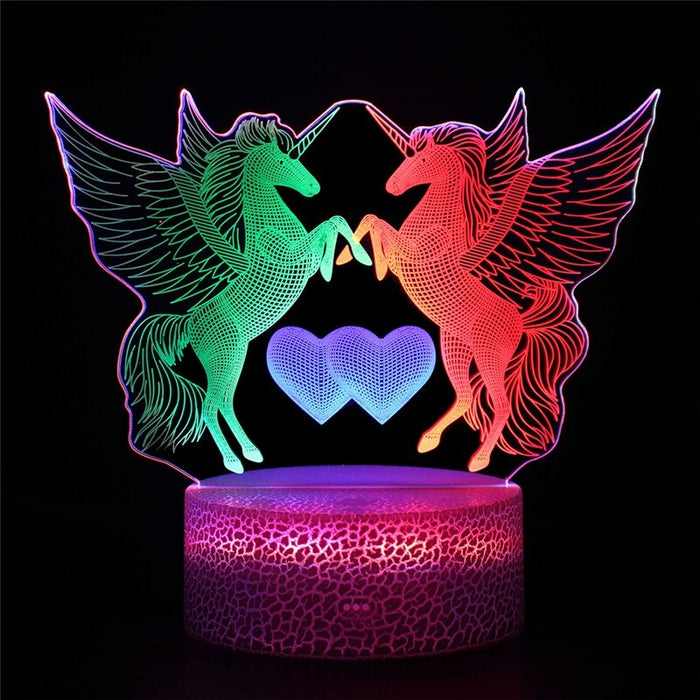 3D Night Light Table Lamp