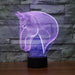 Elegant Stallion Bust 3D Optical Illusion Lamp - 3D Optical Lamp