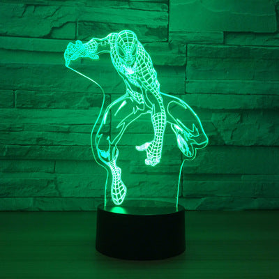 Marvel Inspired Running Spider Man 3D Optical Illusion Lamp - 3D Optical Lamp