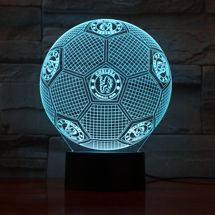 Football Chelsea Club 3D Optical Illusion Lamp - 3D Optical Lamp