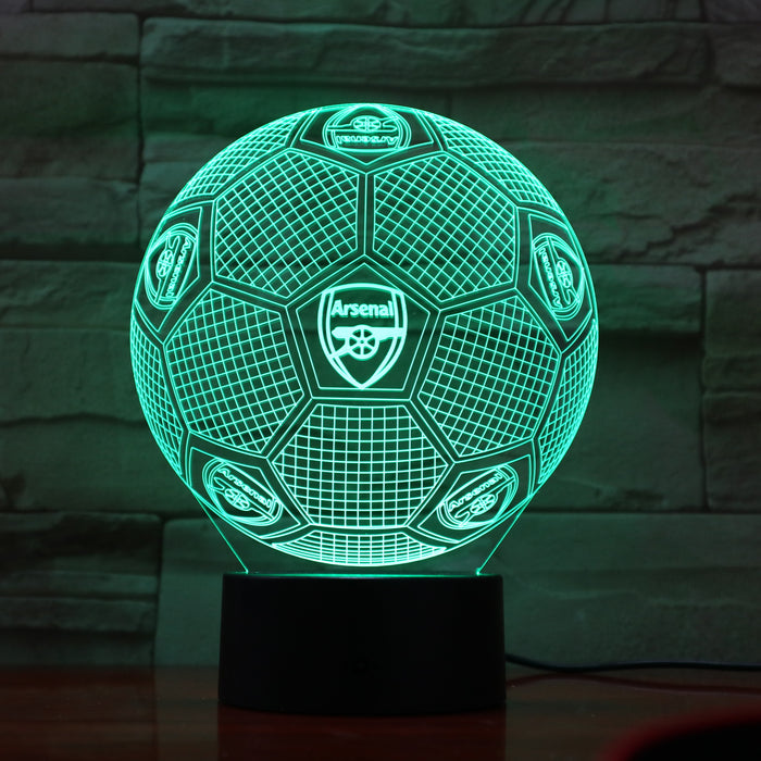 Football Arsenal Club 3D Optical Illusion Lamp - 3D Optical Lamp