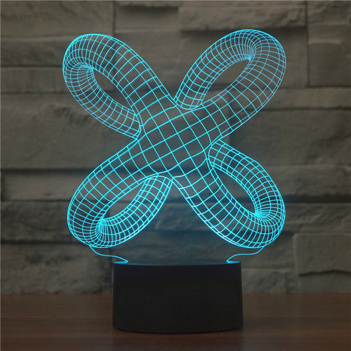 Abstract Knot Legs 3D Optical Illusion Lamp - 3D Optical Lamp