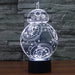 Star Wars Inspired BB-8 3D Optical Illusion Lamp - 3D Optical Lamp